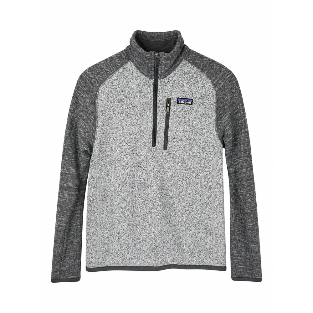Patagonia Better Sweater 1/4 Zip Fleece Pullover Mens Small Gray Knit 25522FA18 - Picture 2 of 9